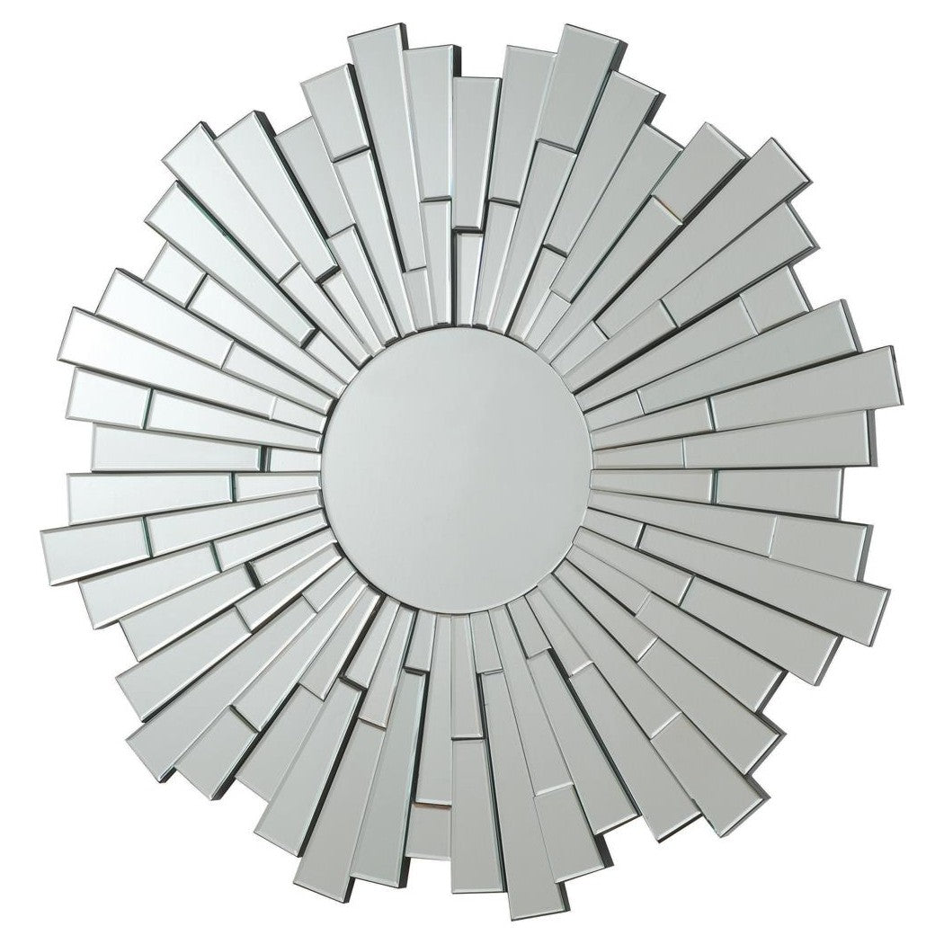 Danika Sunburst Circular Mirror Silver 901784