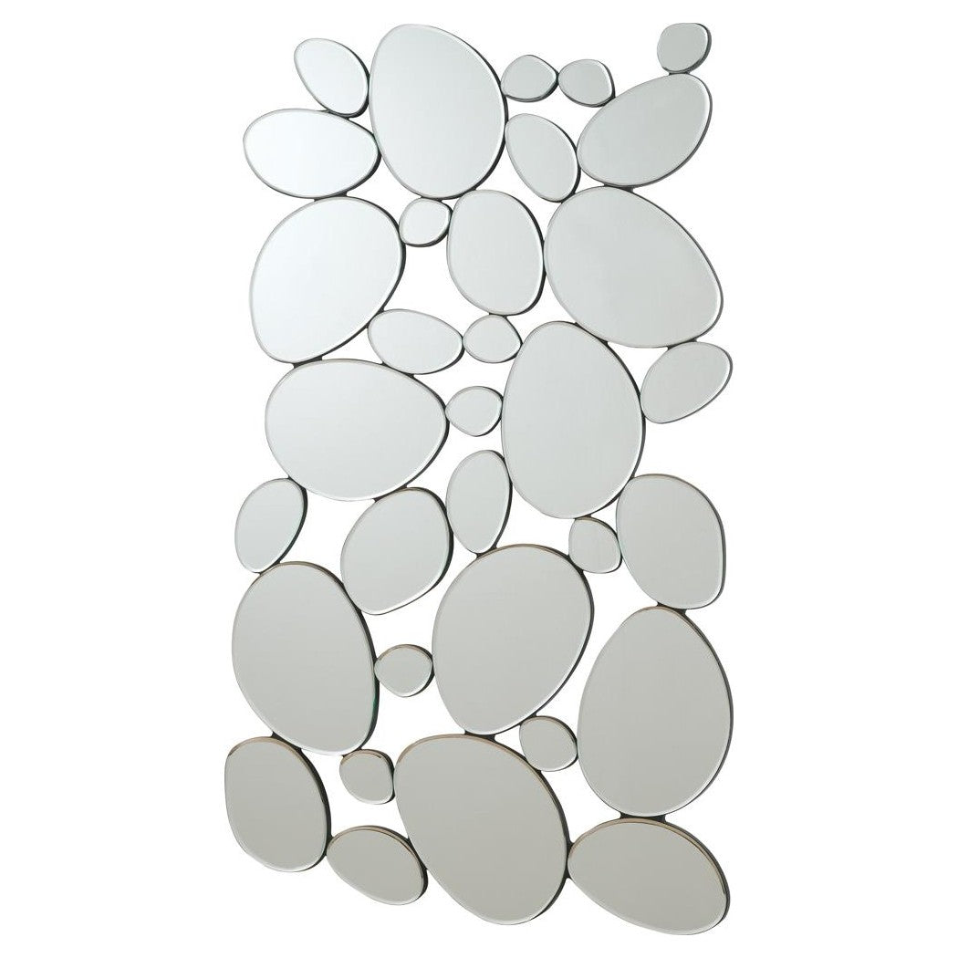 Topher Pebble-Shaped Decorative Mirror Silver 901791