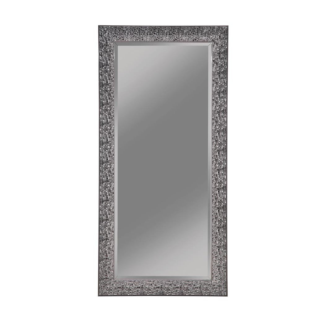 Rollins Rectangular Floor Mirror Black 901999