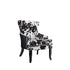 Trea Cowhide Print Accent Chair Black and White 902169