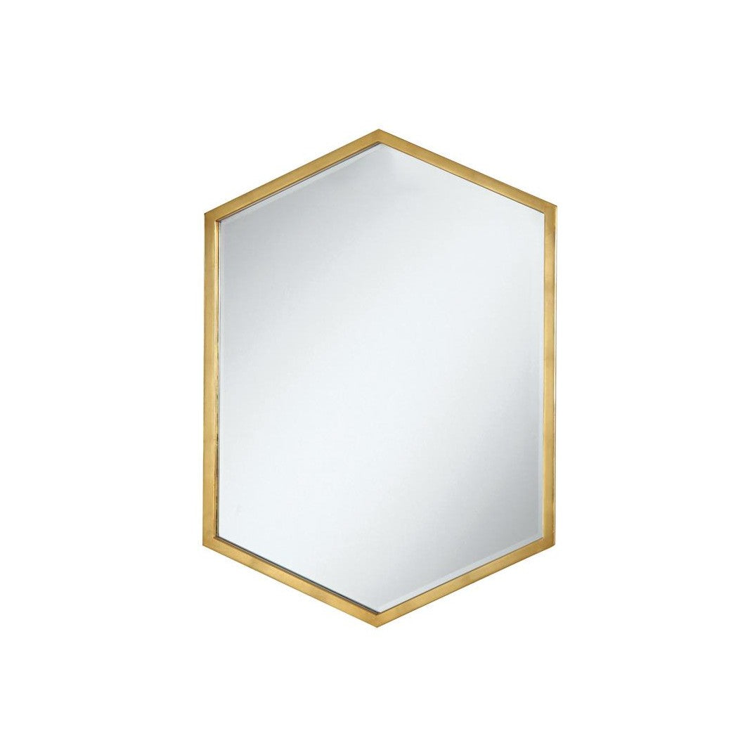 Bledel Hexagon Shaped Wall Mirror Gold 902356