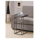 Pedro Expandable Top Accent Table Weathered Grey and Black 902864