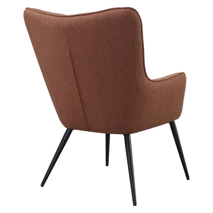 Isla Upholstered Flared Arms Accent Chair with Grid Tufted 909468