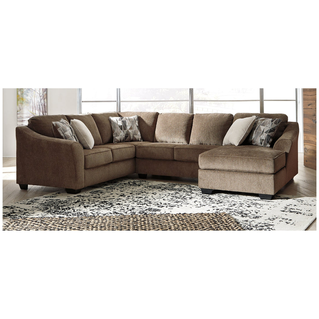 Graftin 3-Piece Sectional with Chaise Ash-91102S2