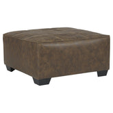 Abalone Oversized Accent Ottoman Ash-9130208