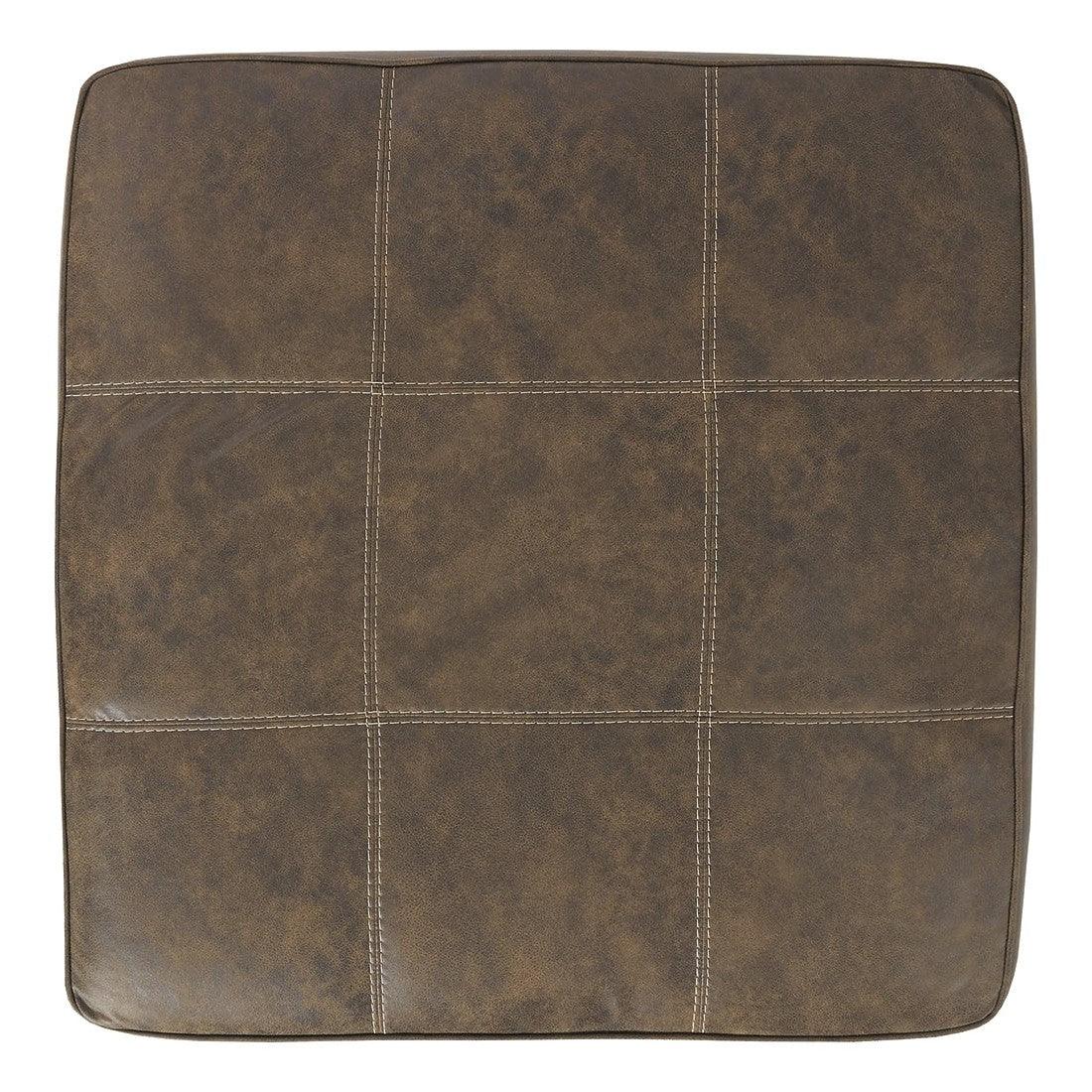 Abalone Oversized Accent Ottoman Ash-9130208