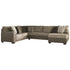 Abalone 3-Piece Sectional with Chaise Ash-91302S2