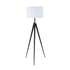 Harrington Tripod Legs Floor Lamp White and Black 920074