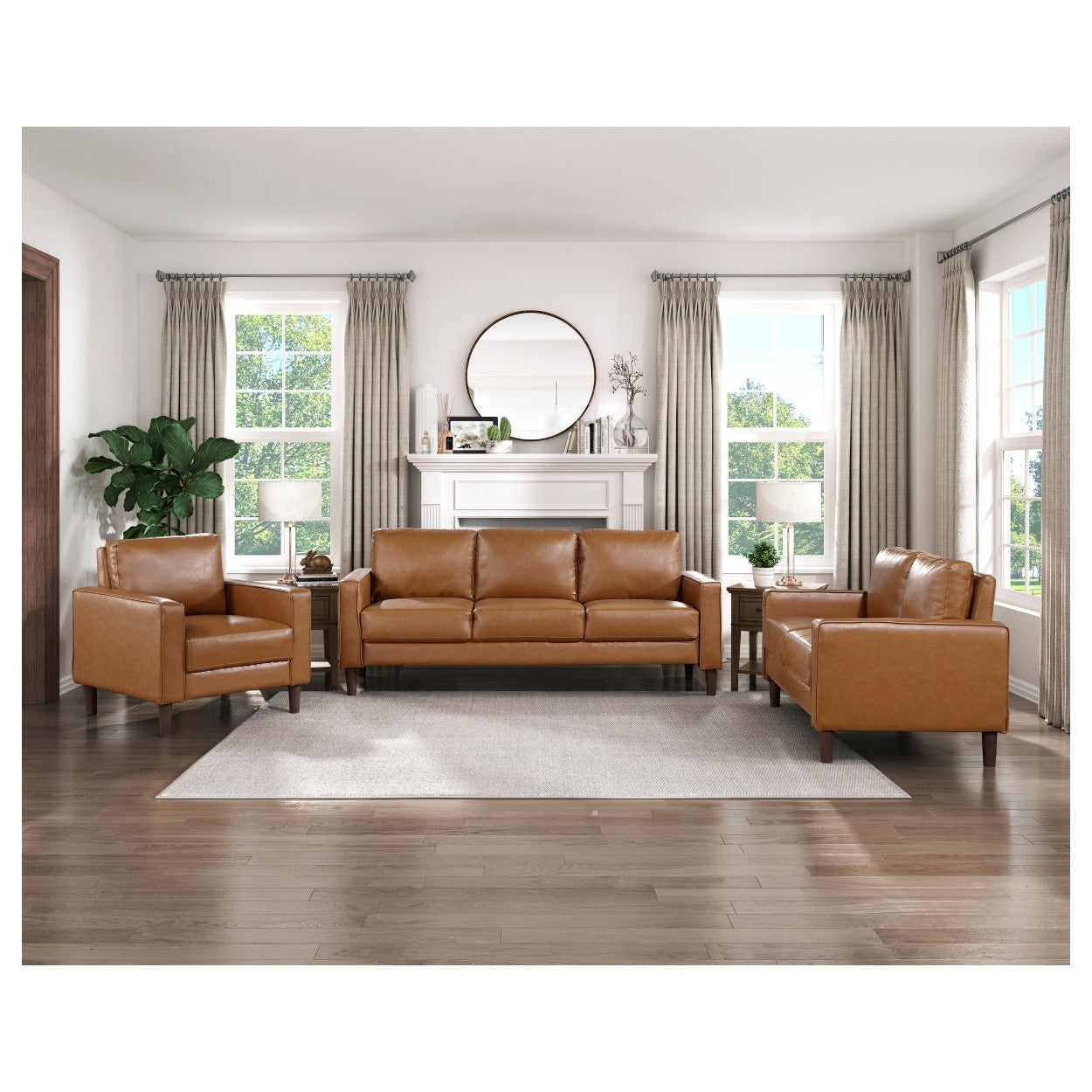 Love Seat 9203BRW-2