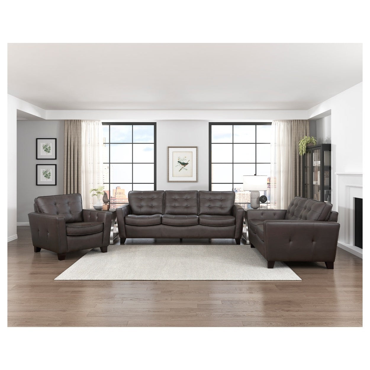 Love Seat 9266BRW-2