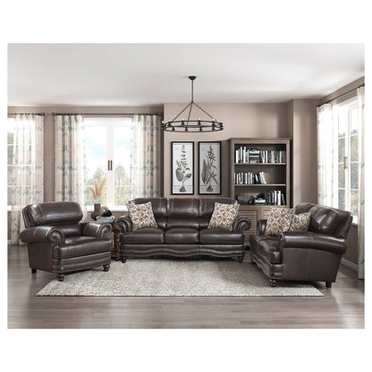 2pc Set: Sofa, Love 9268BRW*2