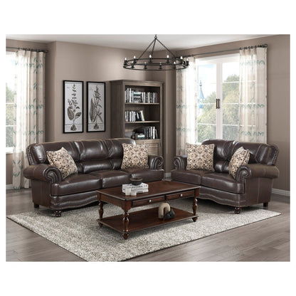 2pc Set: Sofa, Love 9268BRW*2