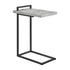 Maxwell C-shaped Accent Table Cement and Gunmetal 931129