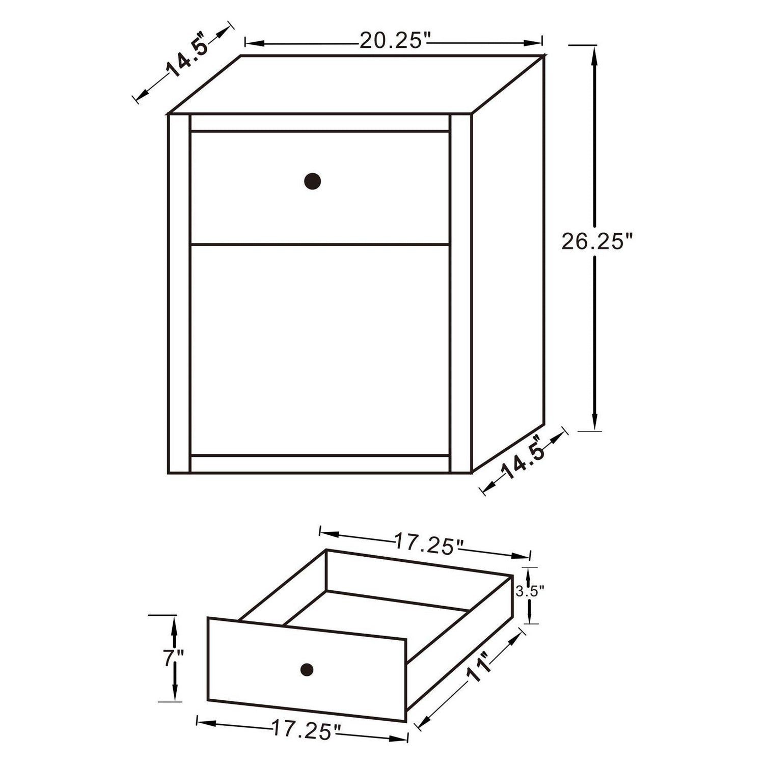 Coquette 1-drawer Rectangular Accent Table Mirror 935846