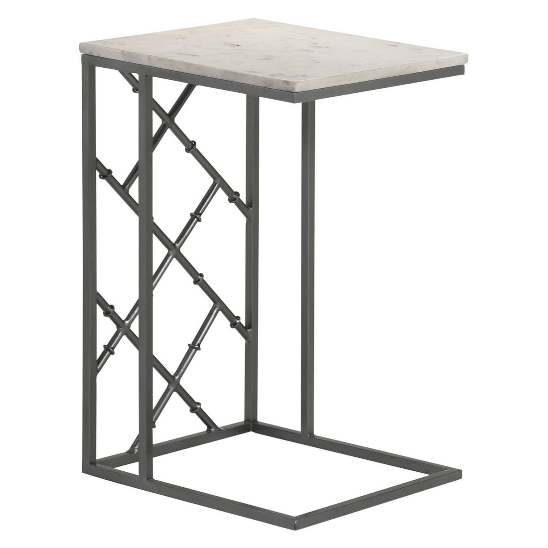 Angeliki Accent Table with Marble Top White 936025