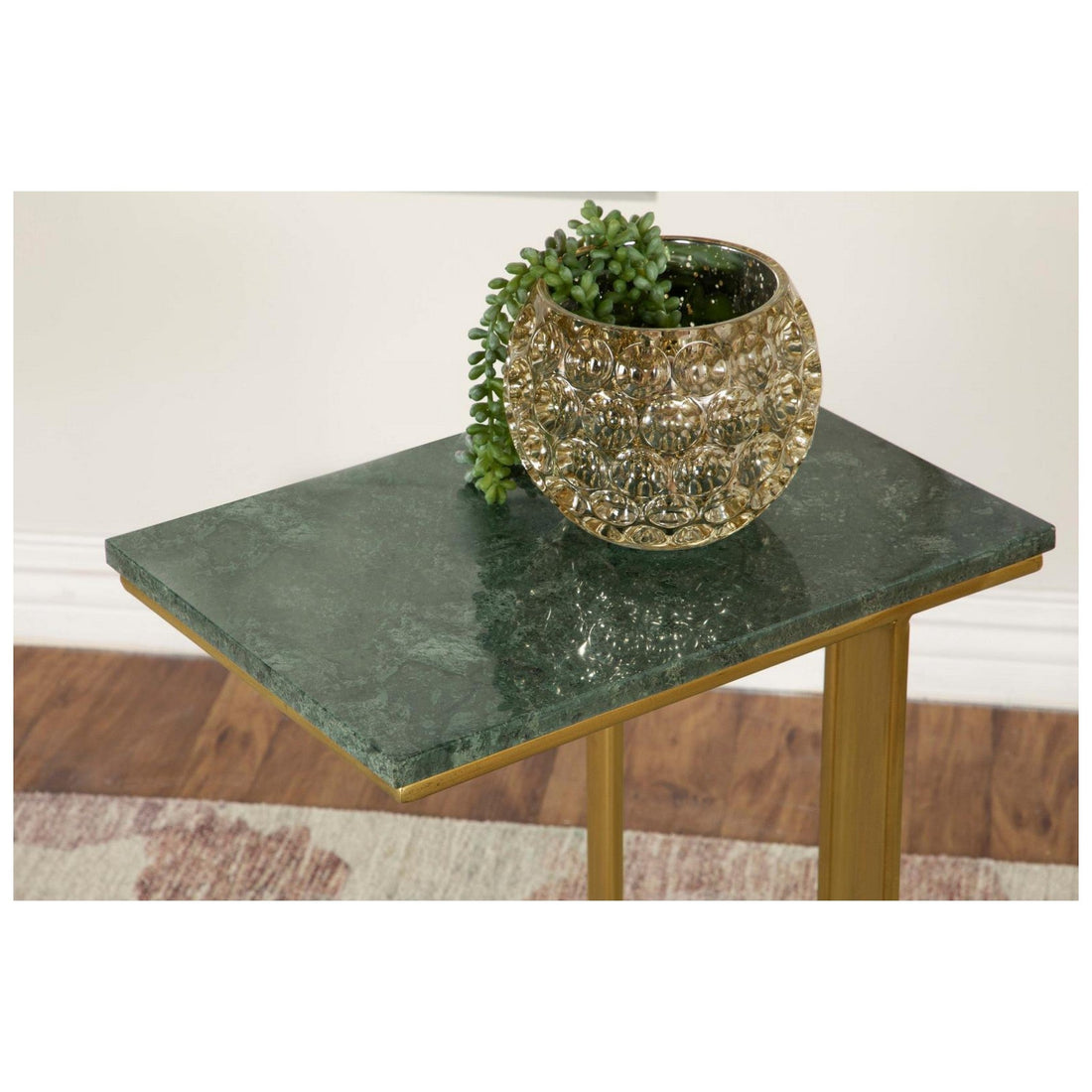 Vicente Accent Table with Marble Top Grey 936035