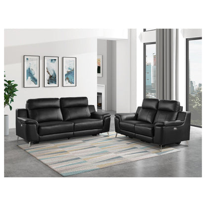 (2)Power Reclining Sofa 9360BLK-3PW*