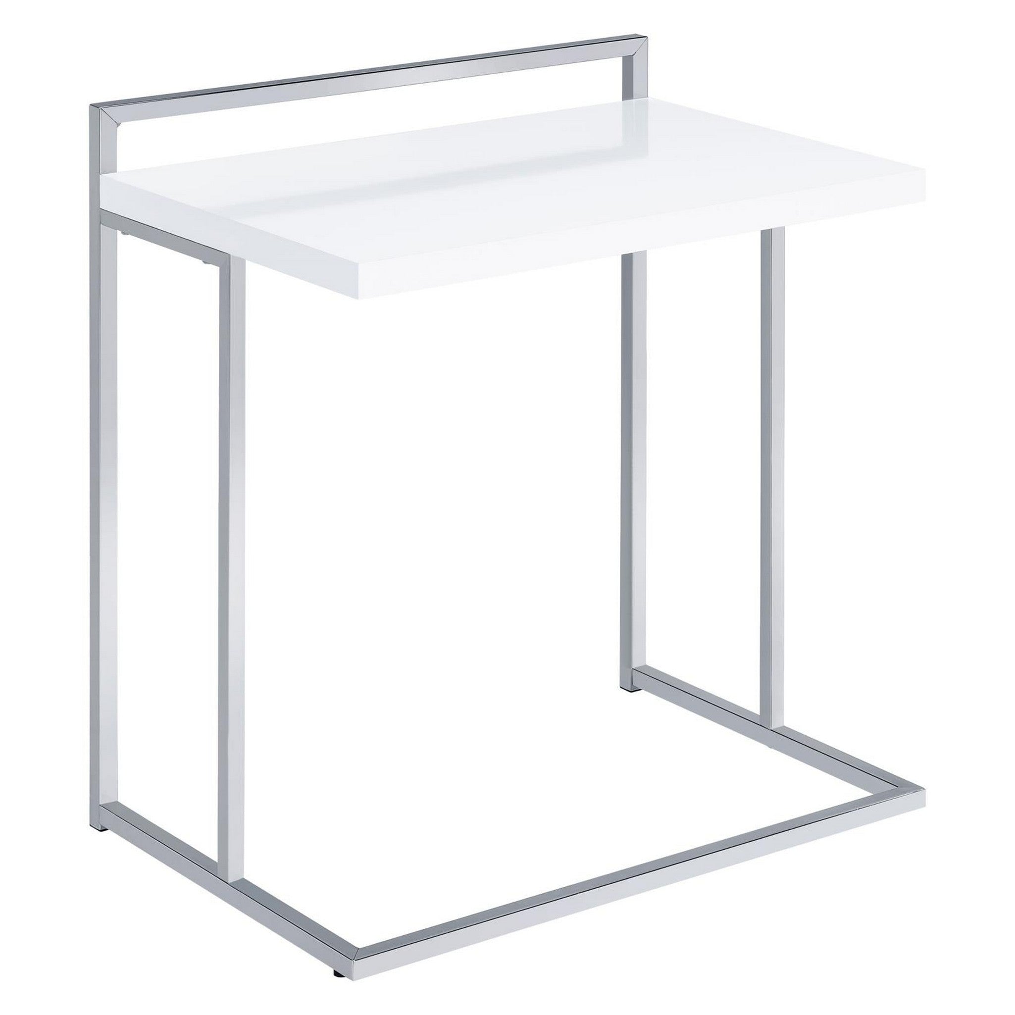 Dani Rectangular Snack Table with Metal Base 936118