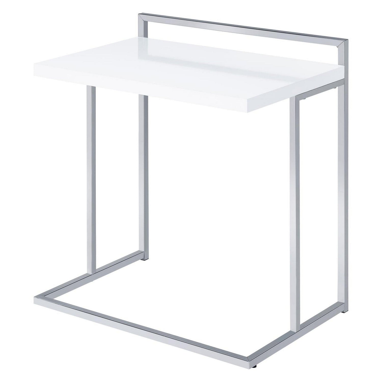 Dani Rectangular Snack Table with Metal Base 936118