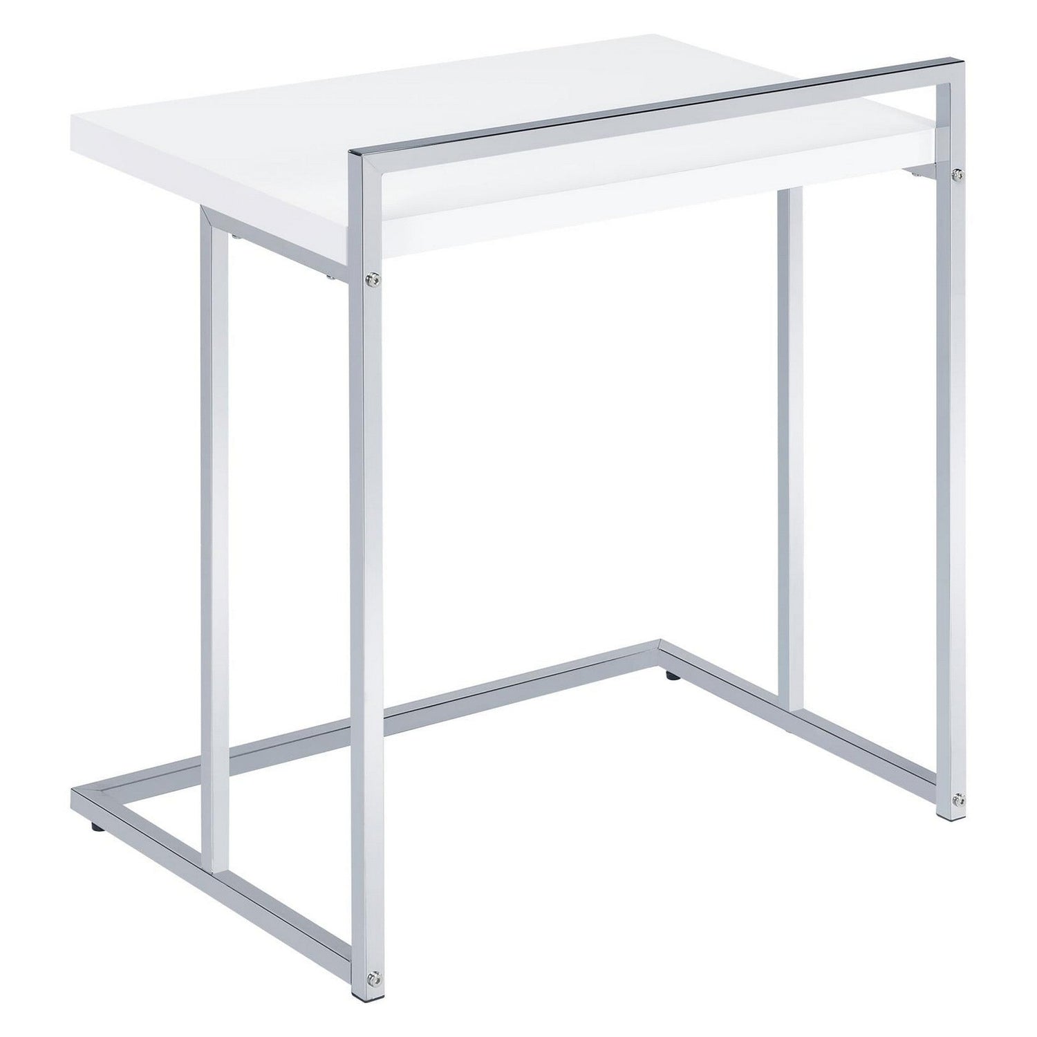 Dani Rectangular Snack Table with Metal Base 936118