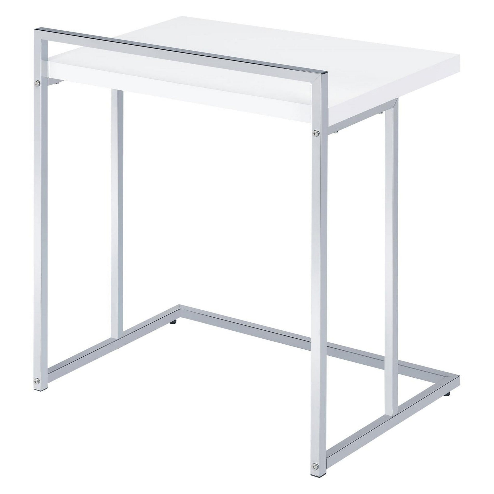 Dani Rectangular Snack Table with Metal Base 936118