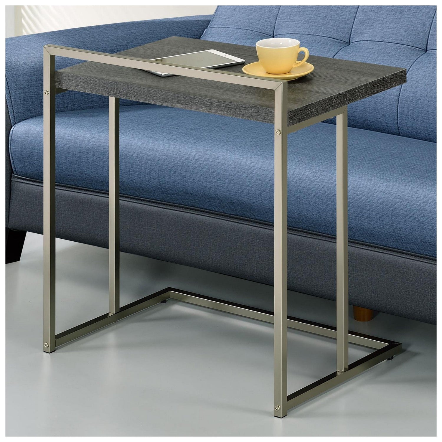 Dani Rectangular Snack Table with Metal Base 936120