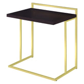 Dani Rectangular Snack Table with Metal Base 936121