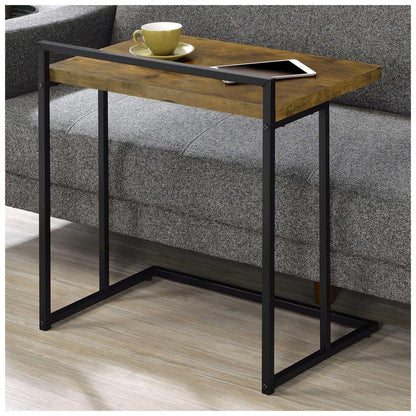 Dani Rectangular Snack Table with Metal Base 936122