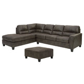 Navi 2-Piece Sectional with Ottoman Ash-94002U2