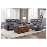 2pc Set: Sofa, Love 9446GY*2PW