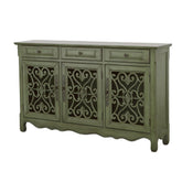 Deserie 3-door Accent Cabinet Antique Green 950357