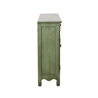 Deserie 3-door Accent Cabinet Antique Green 950357