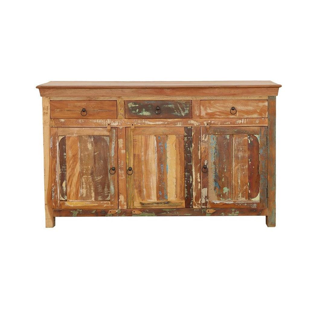 Henry 3-door Accent Cabinet Reclaimed Wood 950367