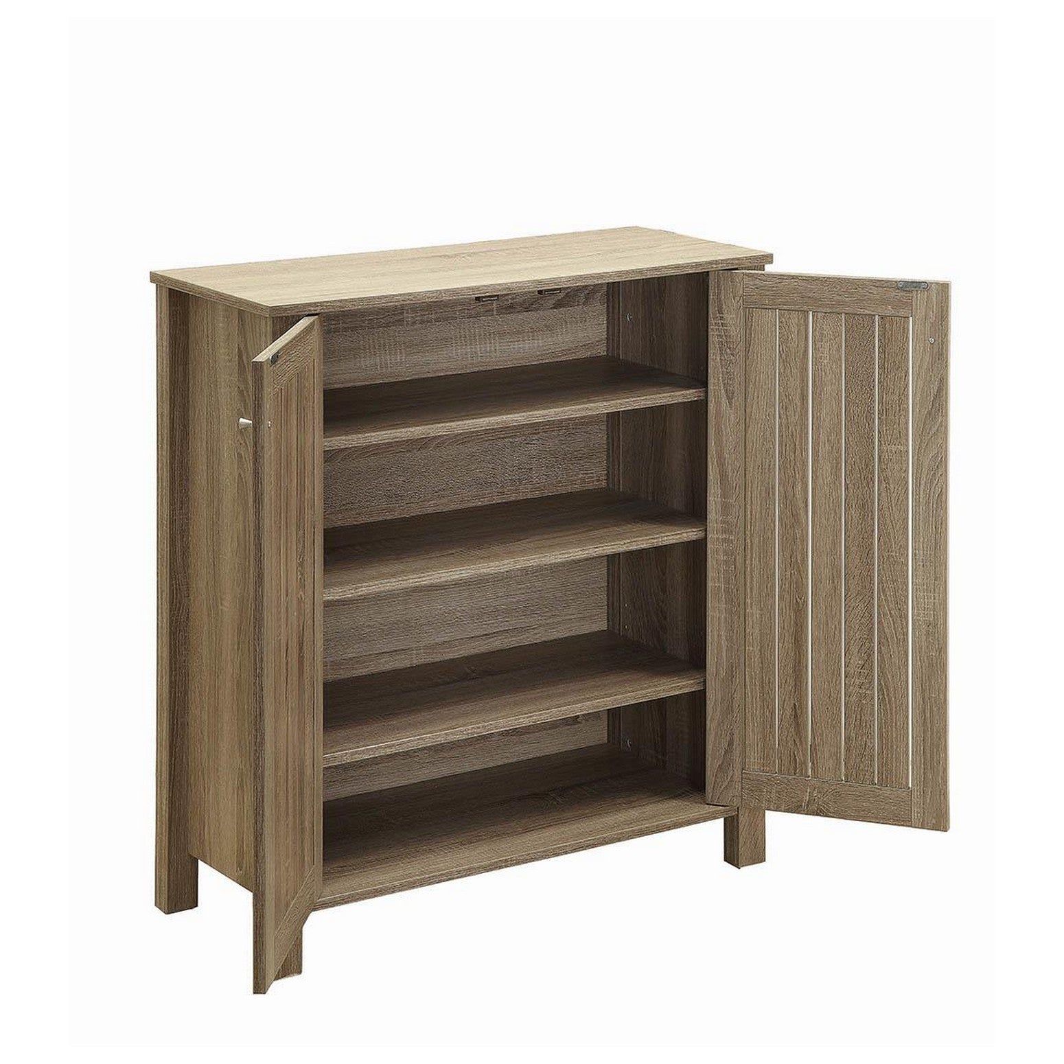 Marisa 4-shelf Shoe Cabinet Dark Taupe 950551