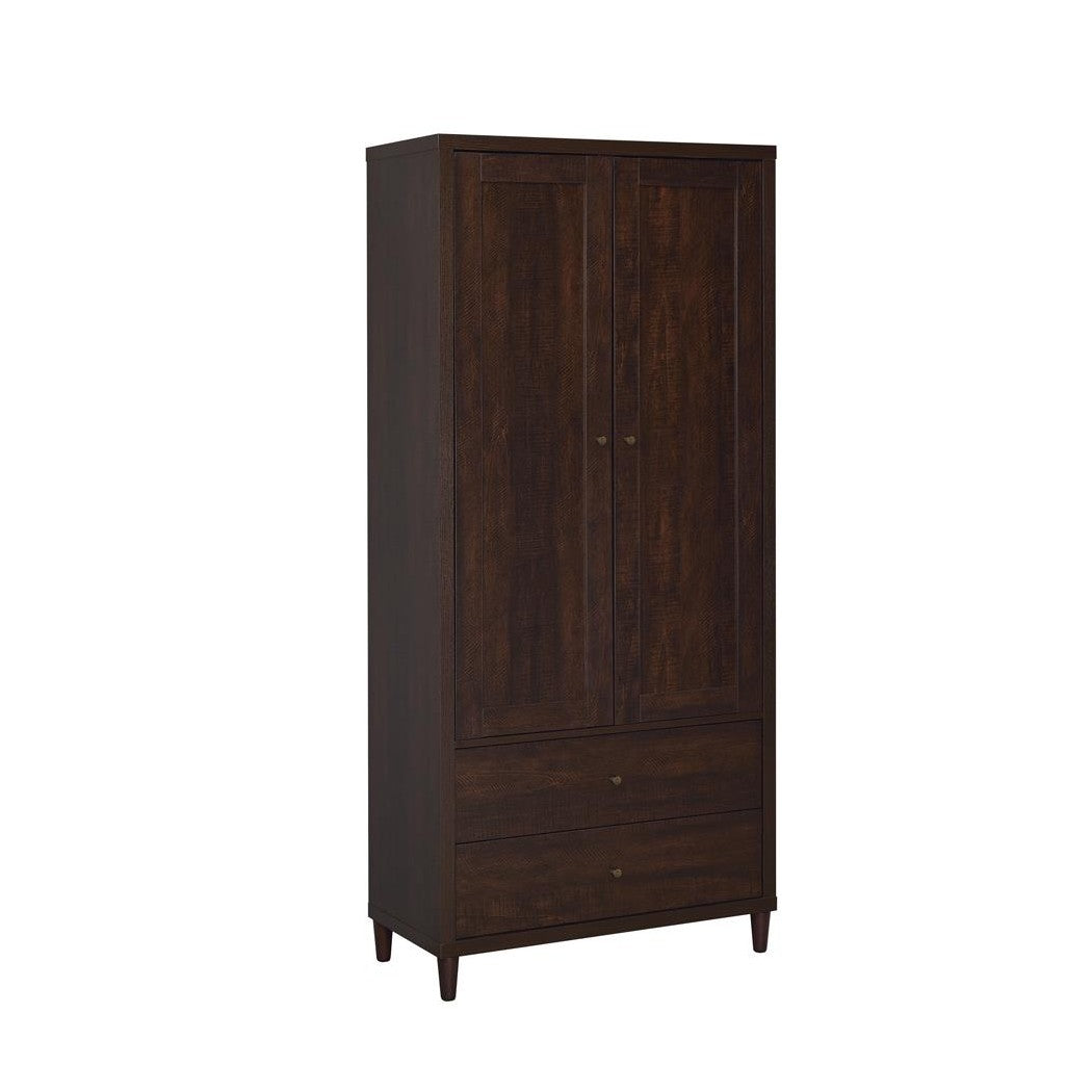 Wadeline 2-door Tall Accent Cabinet Rustic Tobacco 950724