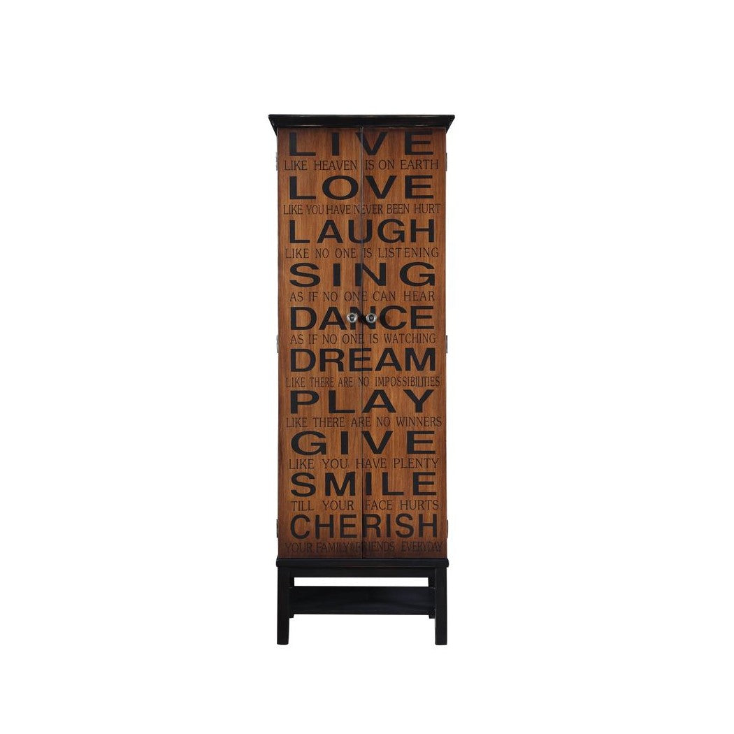 Lovegood 2-door Accent Cabinet Rich Brown and Black 950731