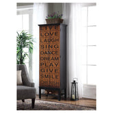 Lovegood 2-door Accent Cabinet Rich Brown and Black 950731