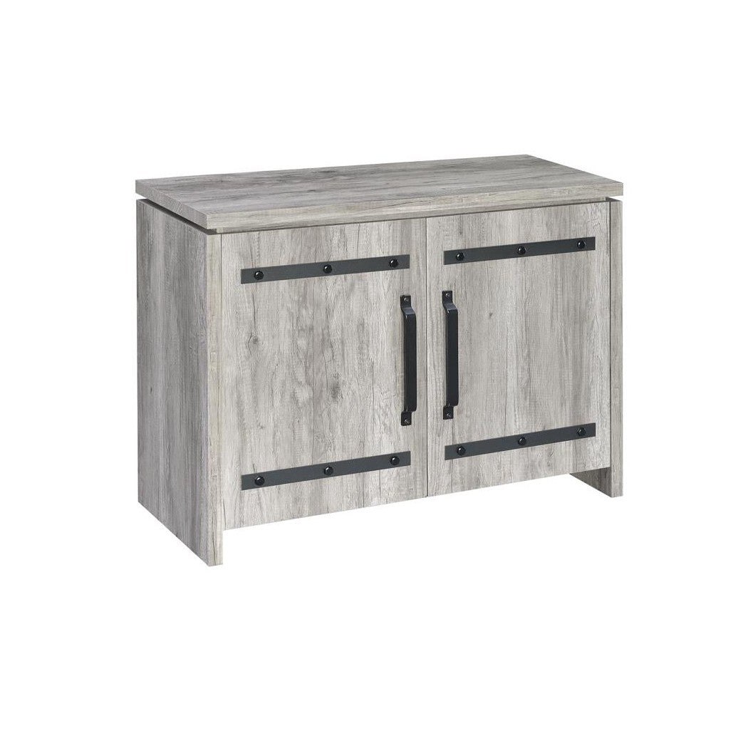 Enoch 2-door Accent Cabinet Grey Driftwood 950785