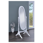 Foyet Oval Cheval Mirror White 950802