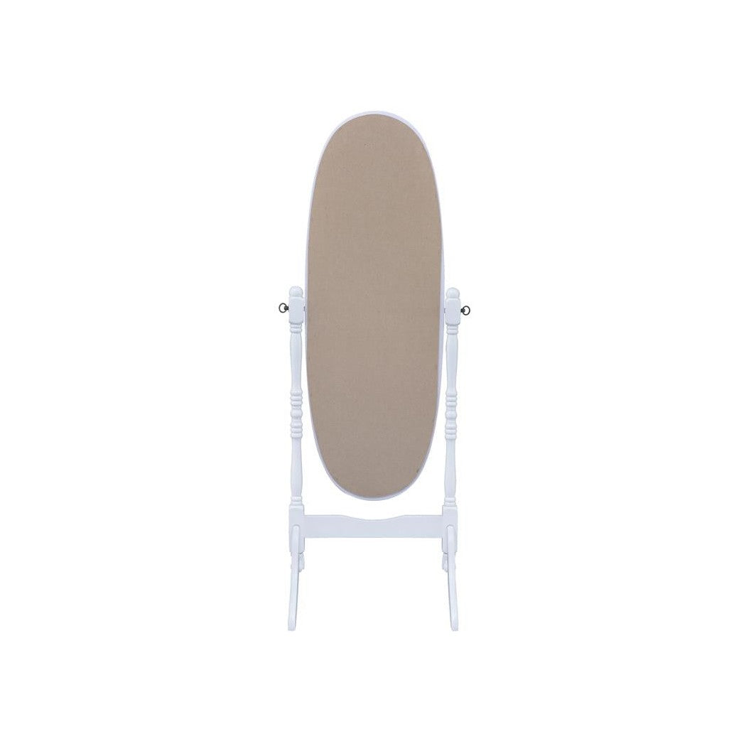 Foyet Oval Cheval Mirror White 950802