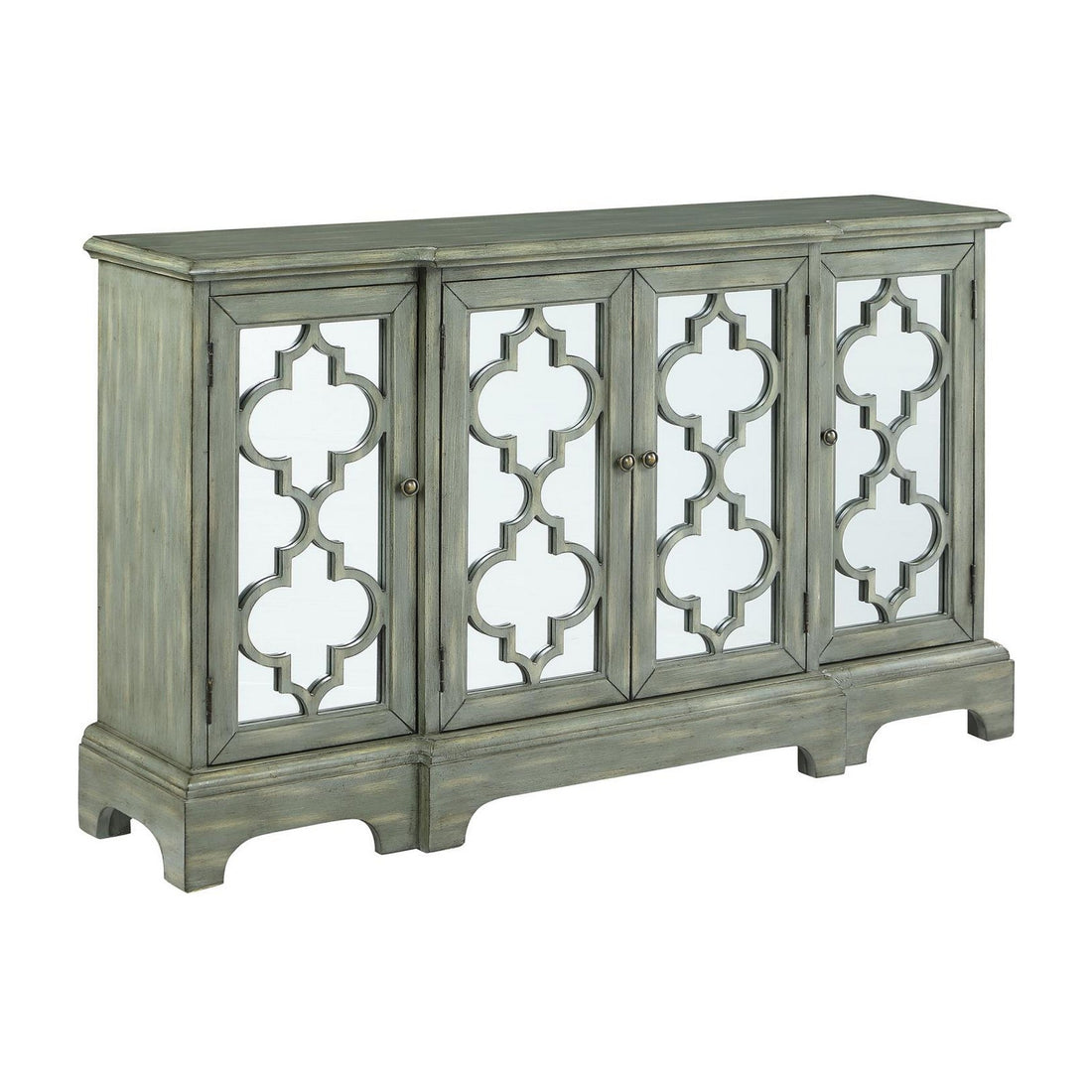 Erigeron 4-door Accent Cabinet Grey 950822