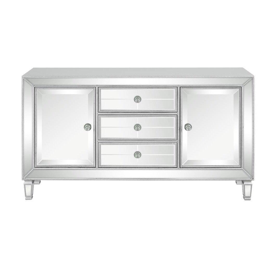 Leticia 3-drawer Accent Cabinet Silver 950825