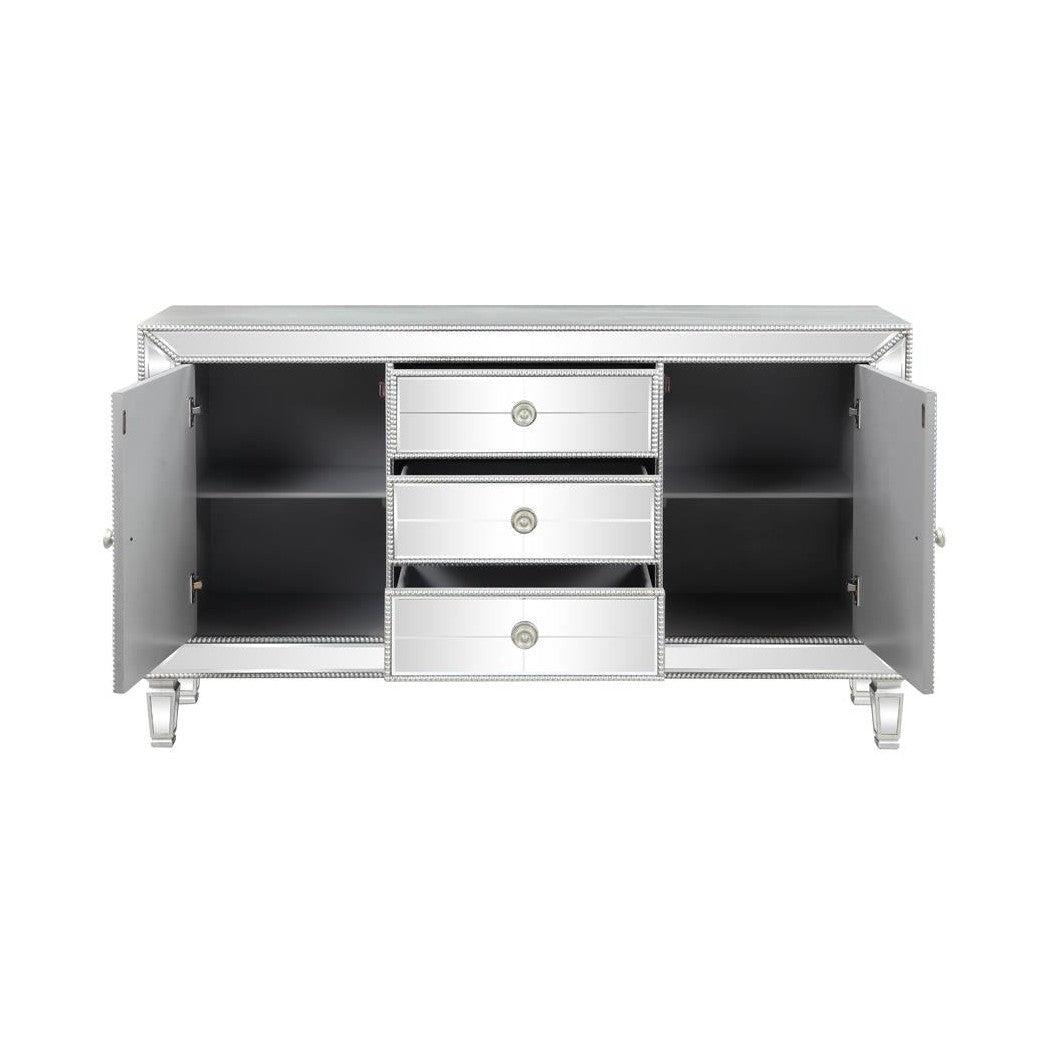 Leticia 3-drawer Accent Cabinet Silver 950825