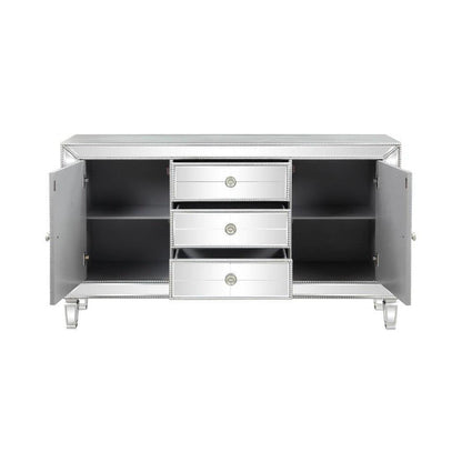 Leticia 3-drawer Accent Cabinet Silver 950825