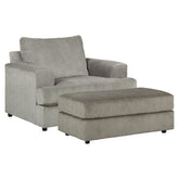 Soletren Sofa and Loveseat with Chair and Ottoman Ash-95103U1