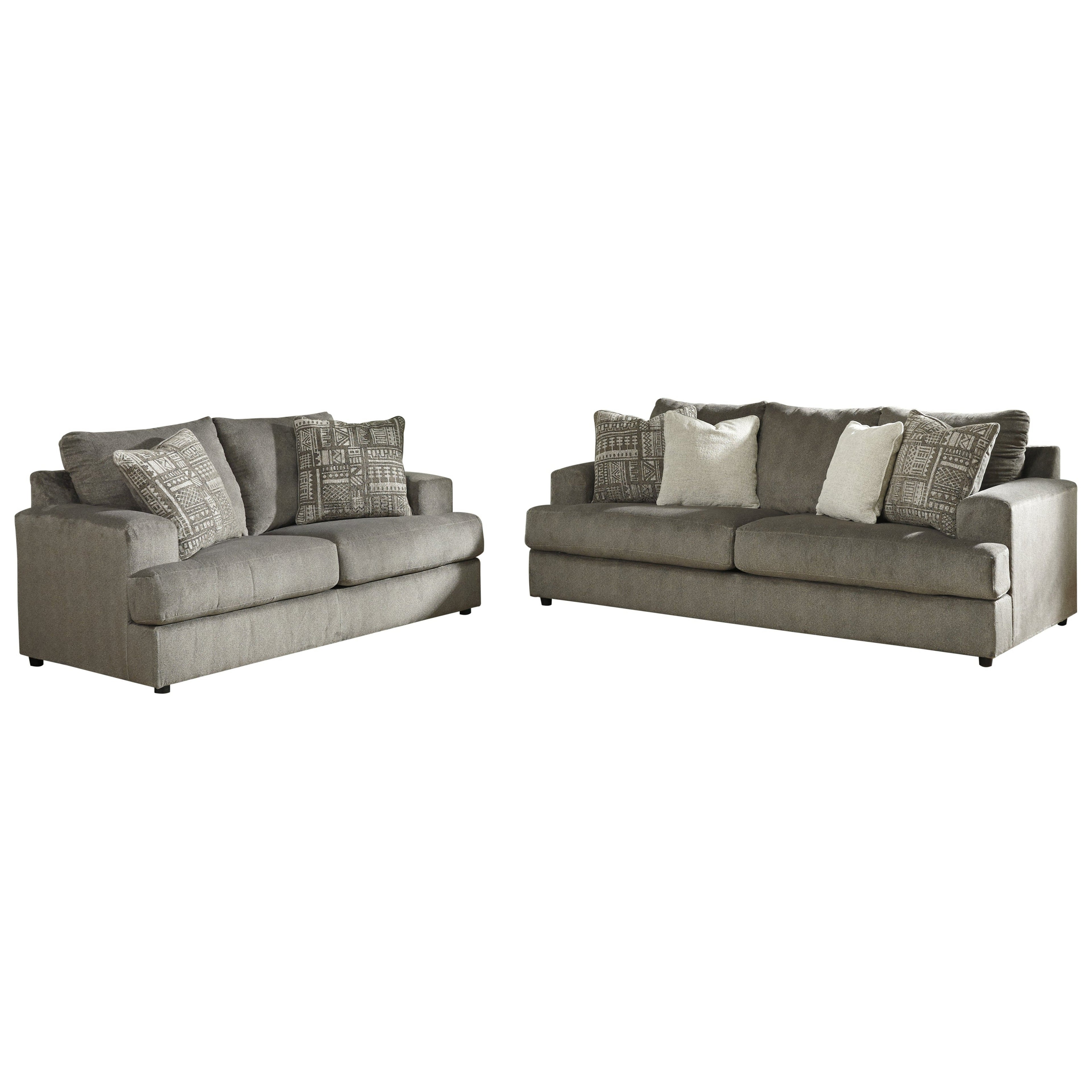 Soletren Sofa and Loveseat Ash-95103U2