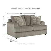 Soletren Sofa and Loveseat with Chair and Ottoman Ash-95103U1