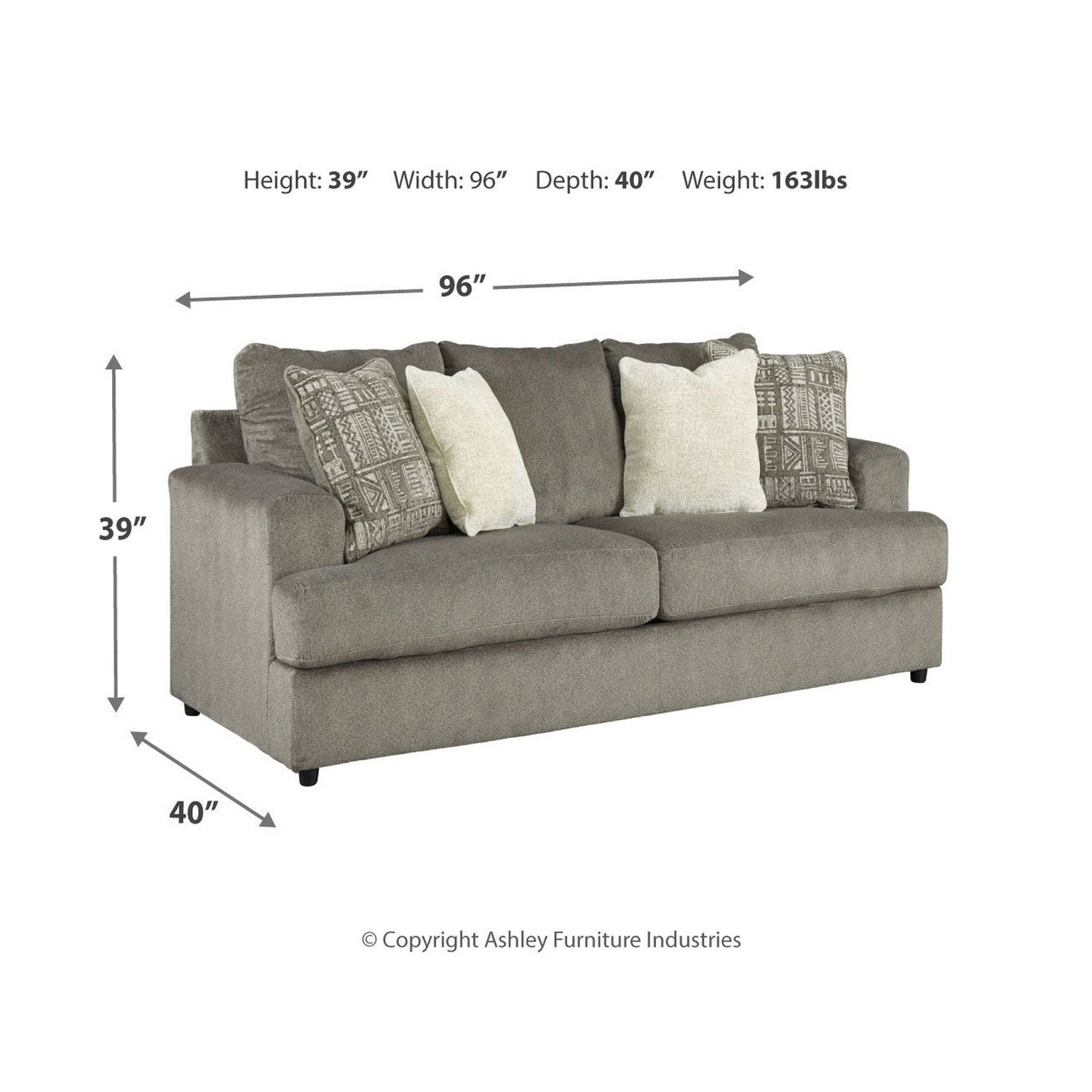 Soletren Sofa and Loveseat Ash-95103U2