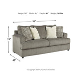 Soletren Sofa and Loveseat with Chair and Ottoman Ash-95103U1