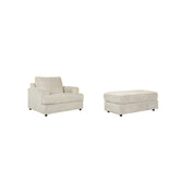 Soletren Chair and Ottoman Ash-95104U1